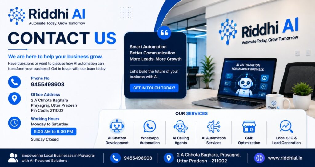 Contact Us Riddhi AI