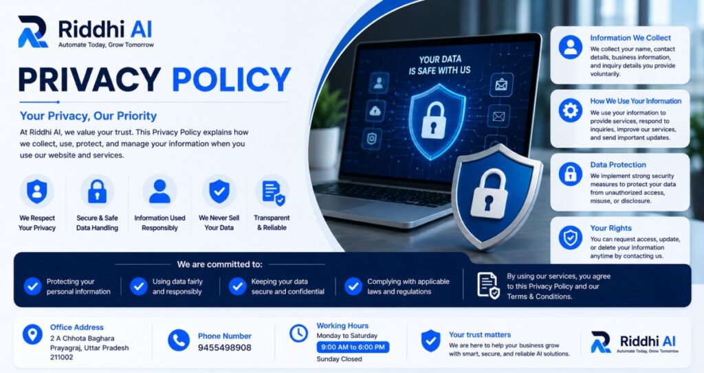 Privacy Policy Riddhi AI