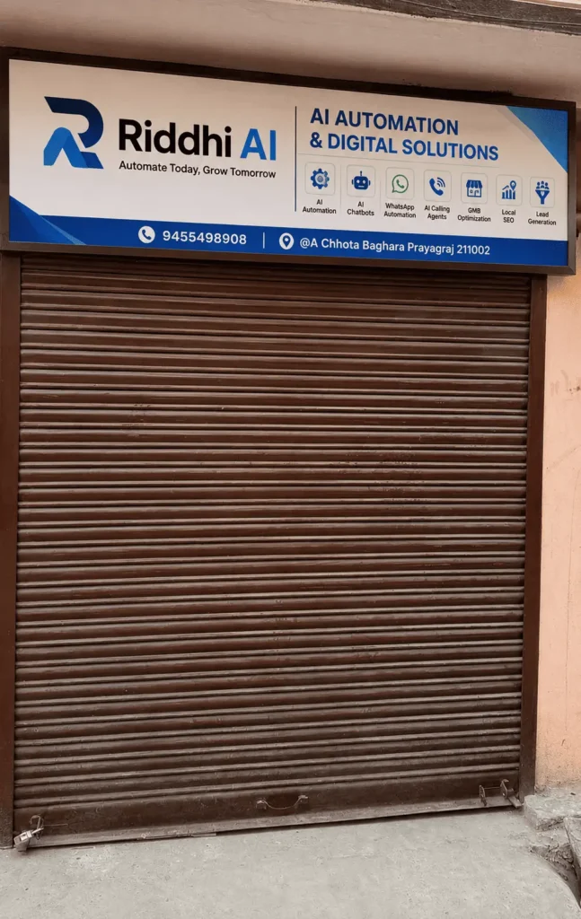 Riddhi AI Shop setup